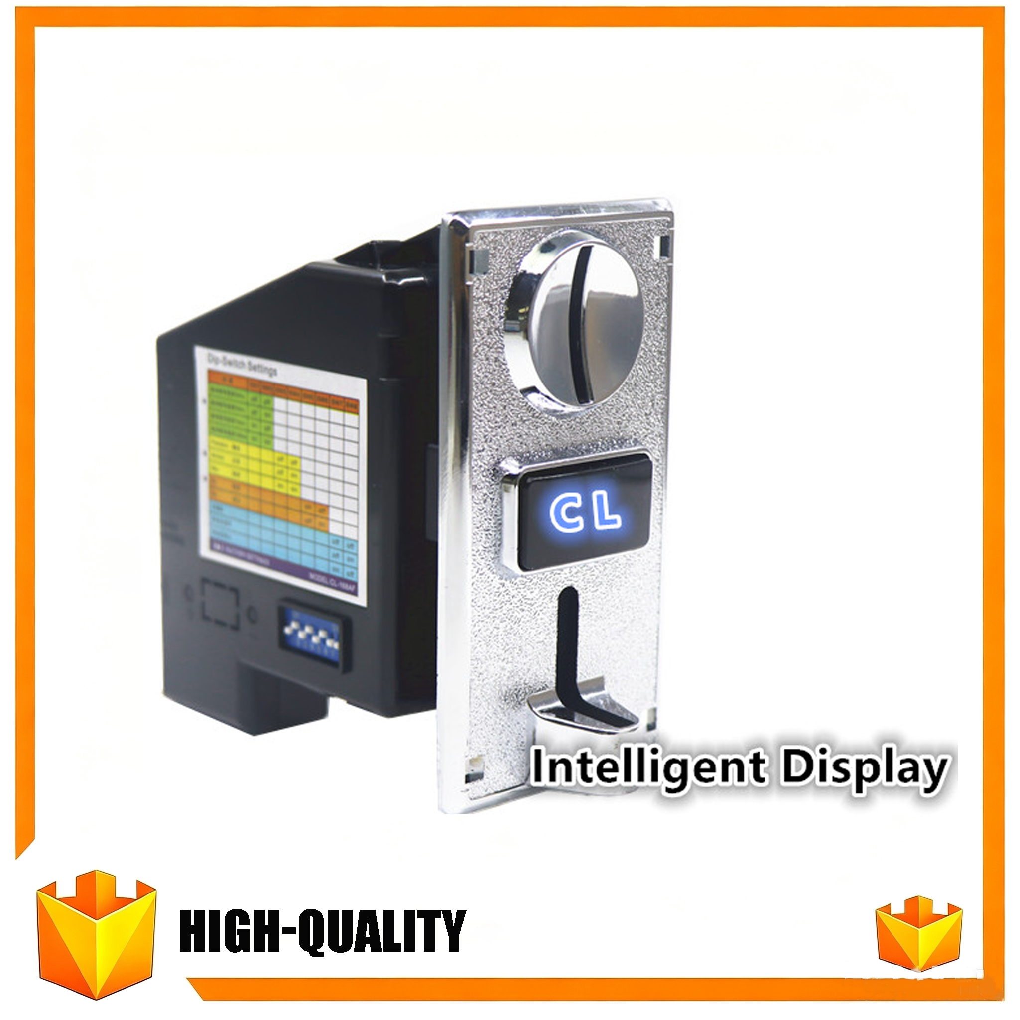 1 Multi-coin acceptor with alloy faceplate, suitable for claw machines. - 图片 1